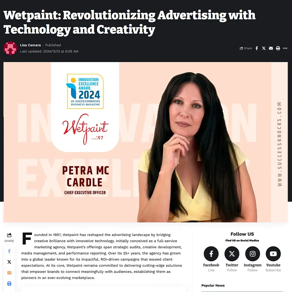 Wetpaint: Revolutionizing Advertising with Technology and Creativity